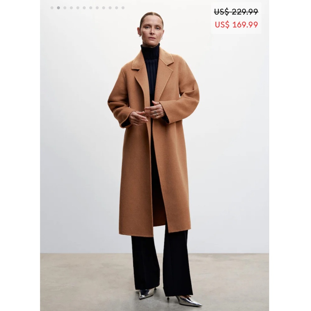 Mango Camel Coat